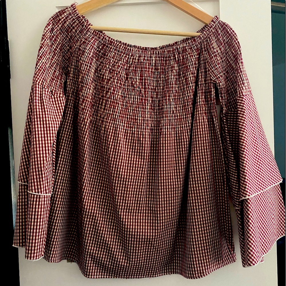 Fun and flirty gingham top